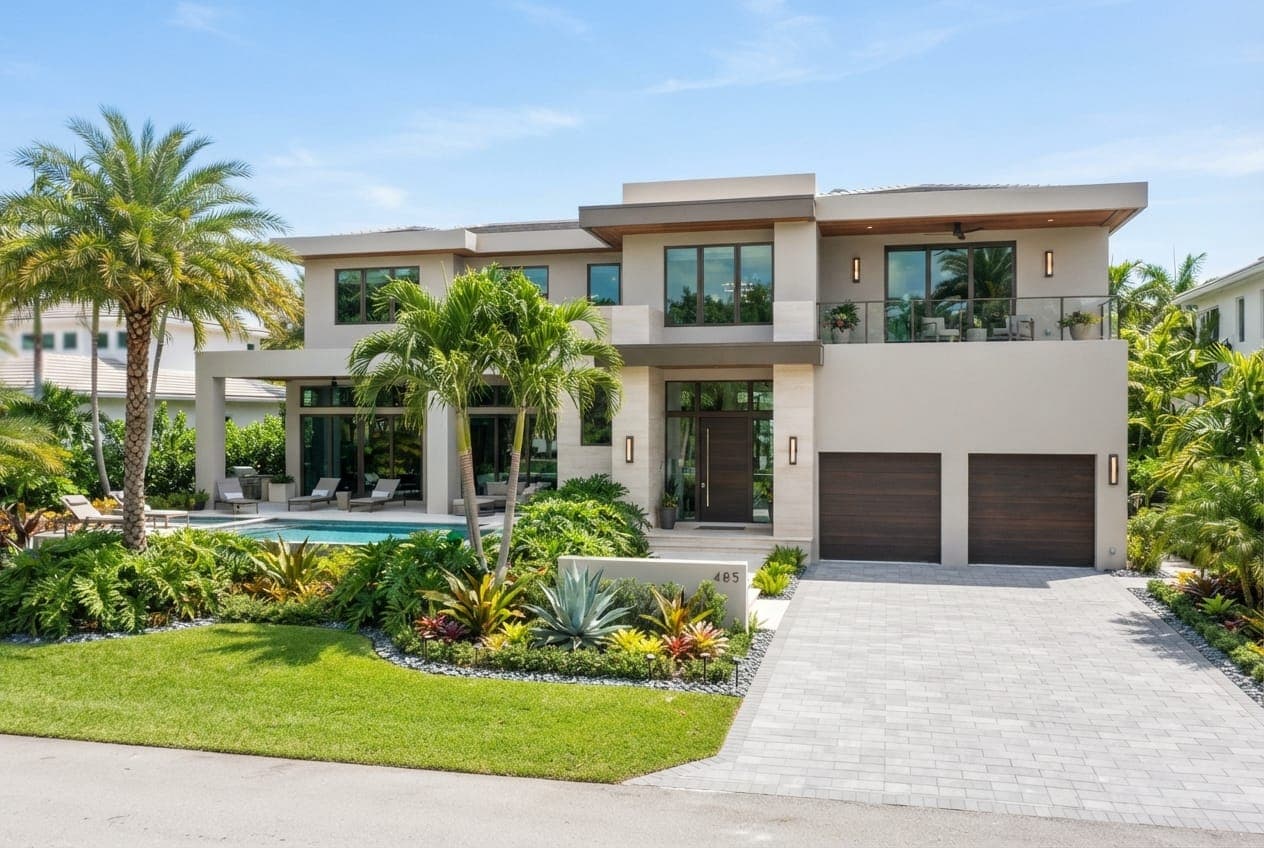 Beautiful modern home with professional fresh paint finish